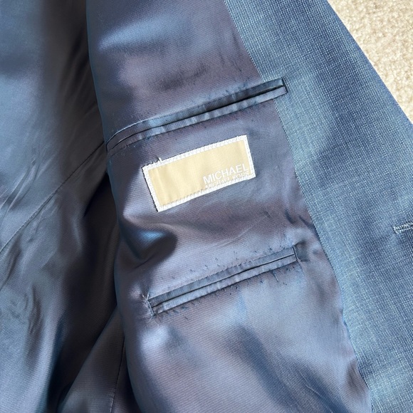 Michael Michael Kors Light Blue Sports Coat Blazer - Picture 2 of 13